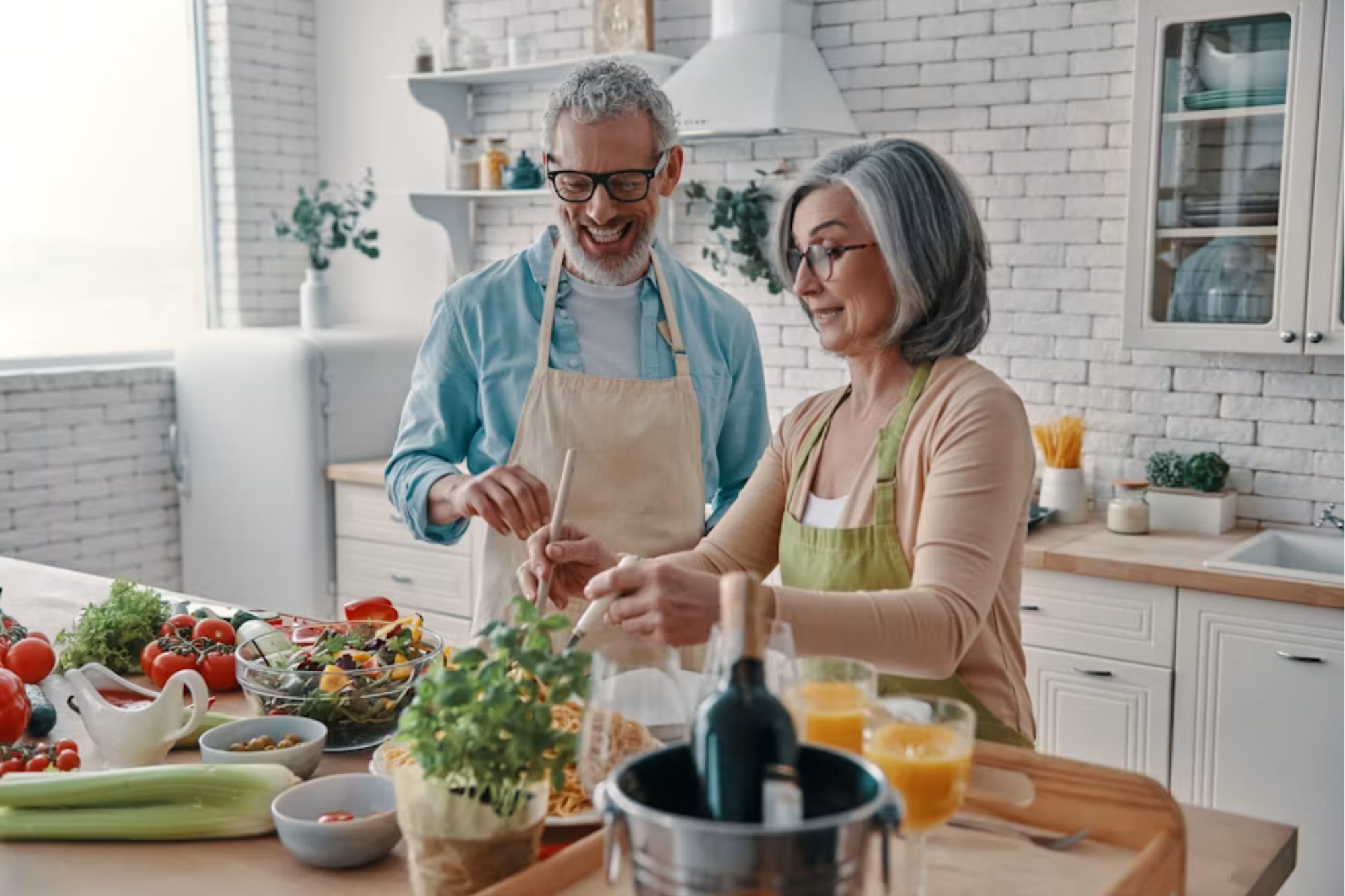 Couple in Kitchen